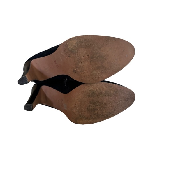 COACH WOMENS BLACK SUEDE JEMMA ANKLE BOOTIES HEEL US 10 EU 40 - Picture 6 of 12